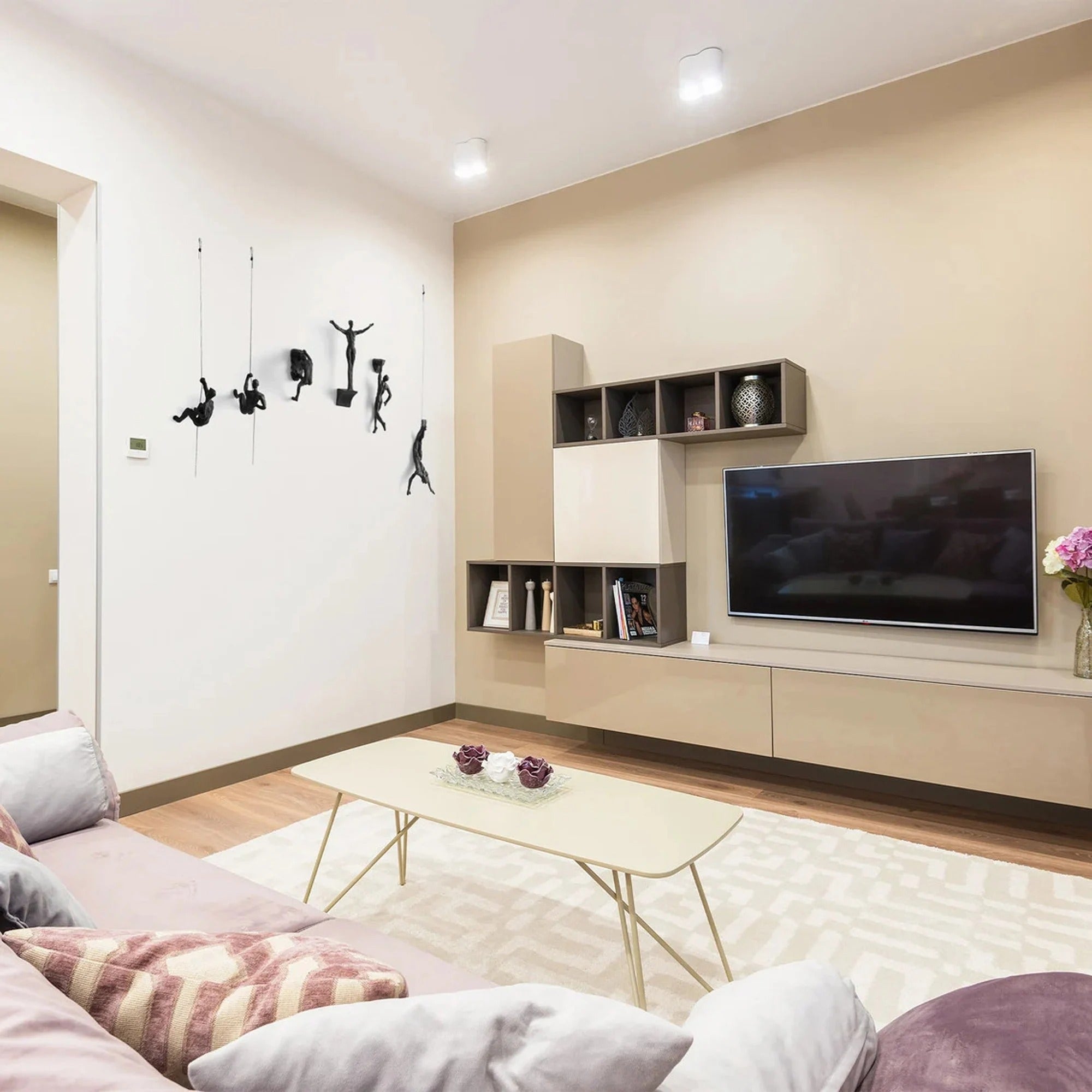 Wall Decor Climbing Men 3D Art Unique Handmade Masterpiece Home Intricate Design Craftsmanship Polyresin Material Odor-Free Health-Conscious Gallery Wall Transform Conversation Starter Statement Piece Unforgettable Easy Hanging Multiple Designs Elevate Space